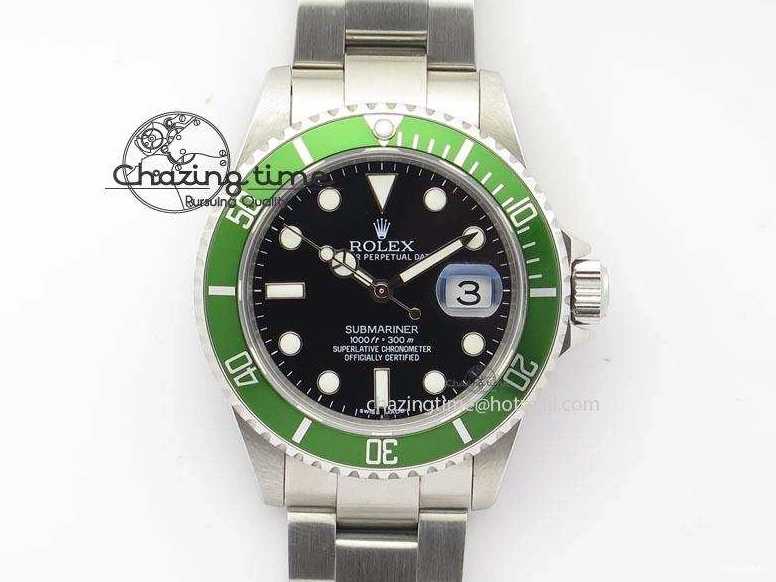 Bracelet Green Maker 16610 A3135 Dial SS Submariner BP On 0319